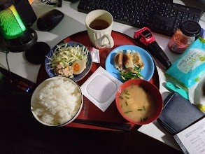 今日の朝飯