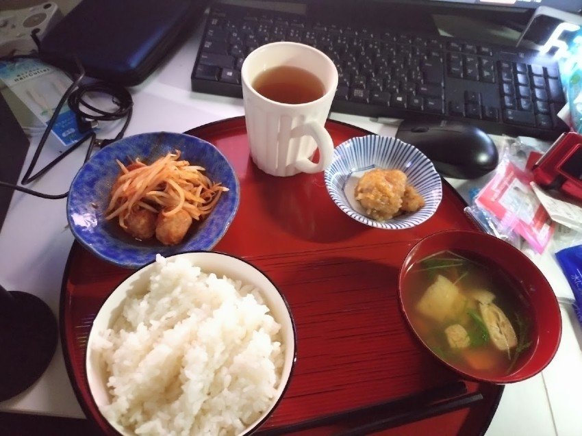 今日の朝飯