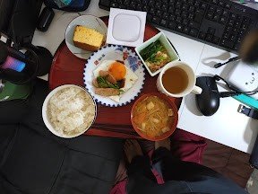 今日の朝飯