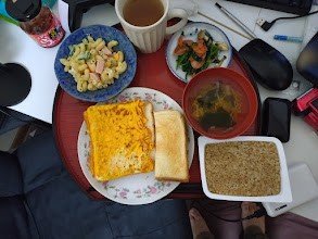 今日の朝飯