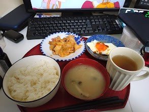 今日の朝飯