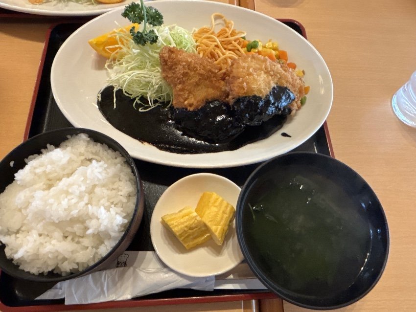 🌸ヒレみそカツ定食🌸