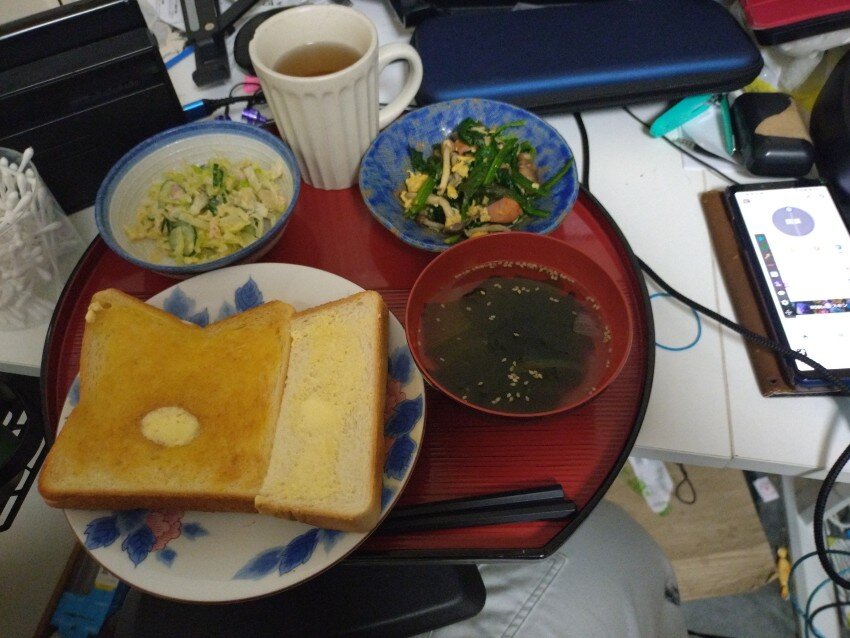 本日の朝飯