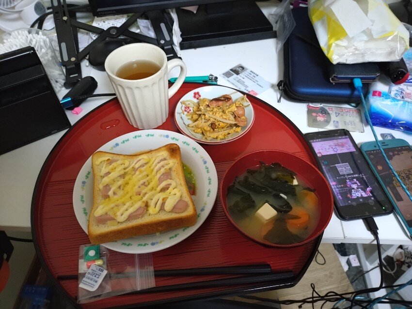本日の朝飯