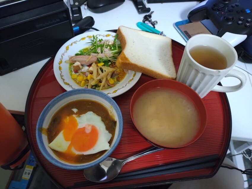 本日の朝飯