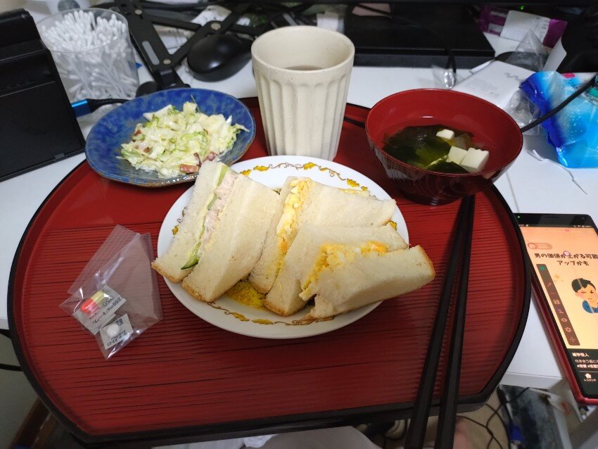 本日の朝飯