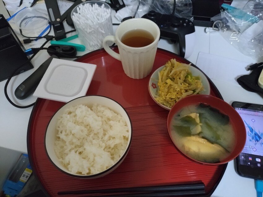 本日の朝飯
