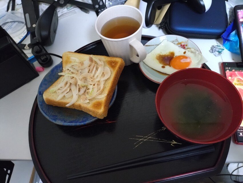 本日の朝飯
