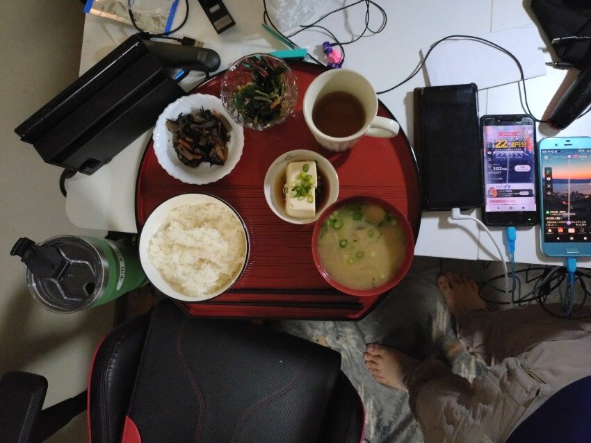 本日の朝飯