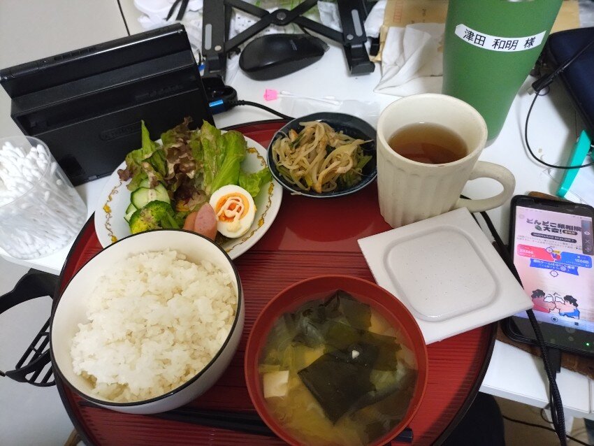 本日の朝飯