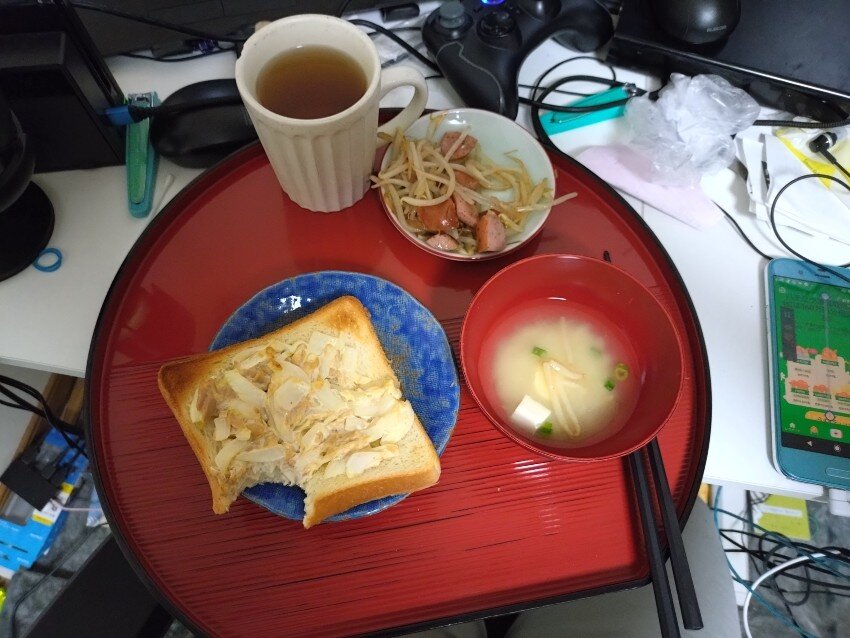本日の朝飯